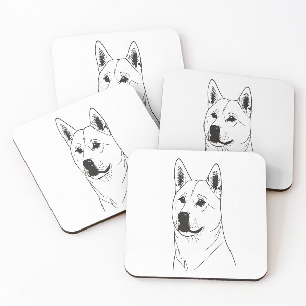 Item preview, Shiba Inu in Minimalist Linear Art designed and sold by VestraDesign.