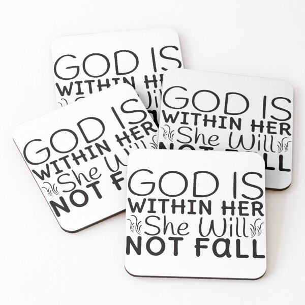 Item preview, God Is Within Her She Will Not Fall designed and sold by Awarrie.