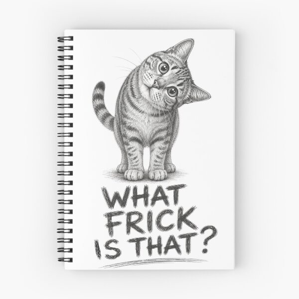 Item preview, What Frick Is That? Funny Curious Cat designed and sold by CMA Design Studio.