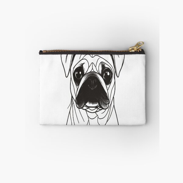 Item preview, Pug in Minimalist Linear Art designed and sold by VestraDesign.