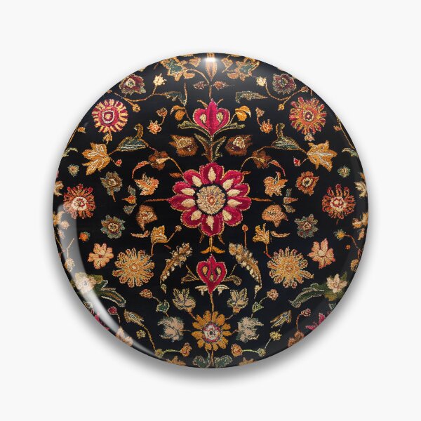 Item preview, Vintage Black Floral Tapestry Botanical Wall Art Print Design designed and sold by GrinGalore.
