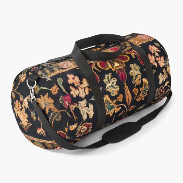 Item preview, Vintage Black Floral Tapestry Botanical Wall Art Print Design designed and sold by GrinGalore.