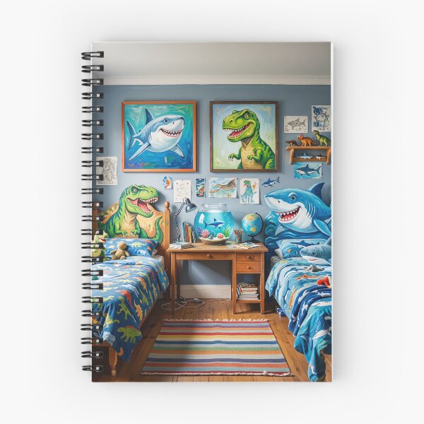 Item preview, Boys Bedroom Dinosaurs And Sharks designed and sold by Home Decor Art.