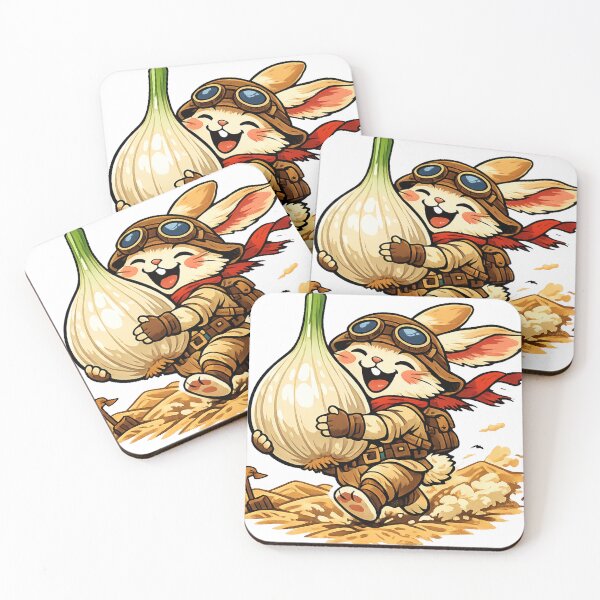 Item preview, Giant Rakkyo Treasure Bunny Sticker – Cute Japanese Sand Dunes Adventure Meme designed and sold by kawaii animal store (in Japan).