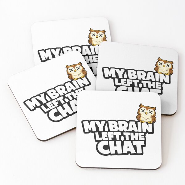 Item preview, Funny Owl My Brain Left The Chat Sticker | Burnout Meme | Office Humor designed and sold by Gremlin Hours.