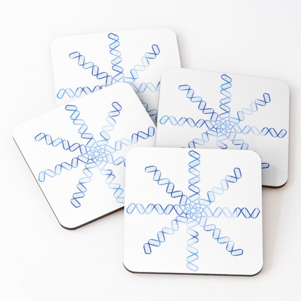 Item preview, Blue DNA Snowflake designed and sold by emmacatwheels.