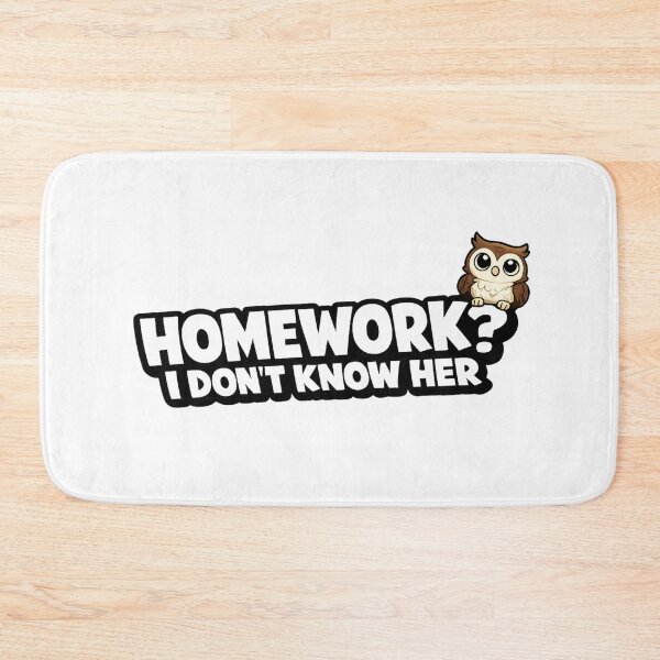 Item preview, Funny Owl Homework I Don't Know Her Sticker | Student School Humor designed and sold by Gremlin Hours.