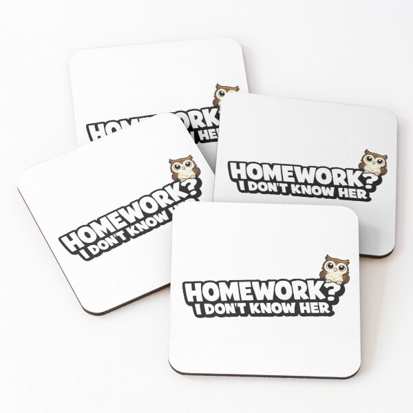 Item preview, Funny Owl Homework I Don't Know Her Sticker | Student School Humor designed and sold by Gremlin Hours.