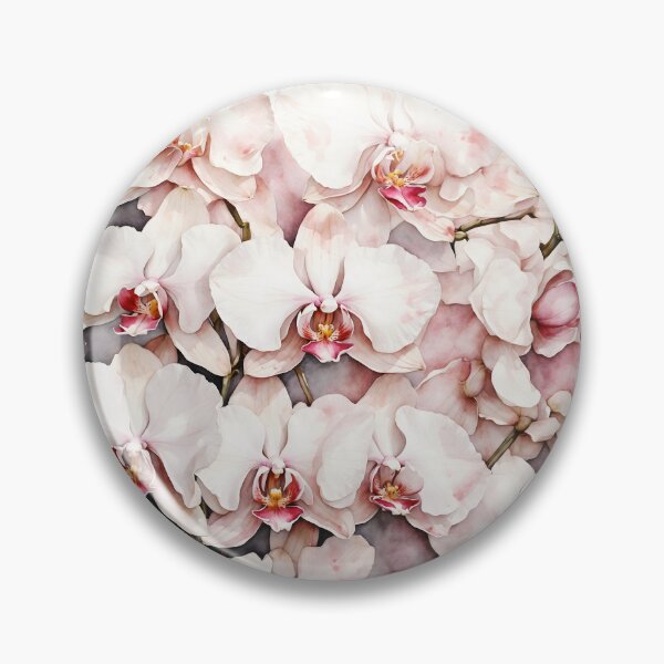 Item preview, White Orchid Watercolor Painting designed and sold by RawNaturePrints.