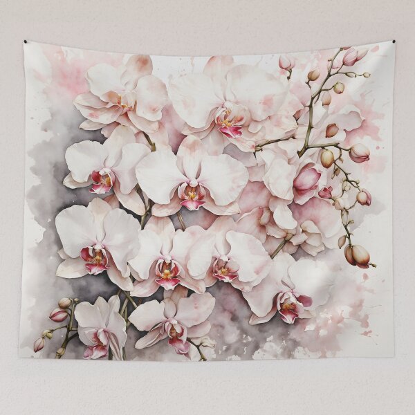 Item preview, White Orchid Watercolor Painting designed and sold by RawNaturePrints.