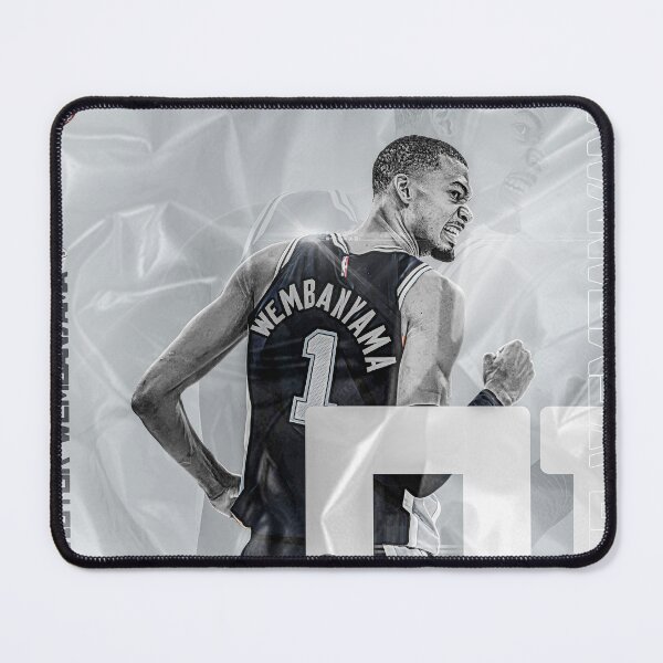 Item preview, Victor Wembanyama - French Phenom Silver Metallic Graphic Art designed and sold by Shopunte.