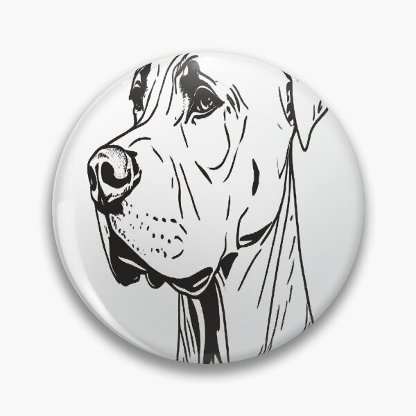 Item preview, Great Dane in Minimalist Linear Art designed and sold by VestraDesign.