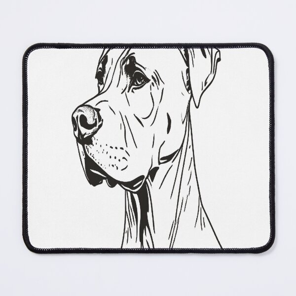 Item preview, Great Dane in Minimalist Linear Art designed and sold by VestraDesign.
