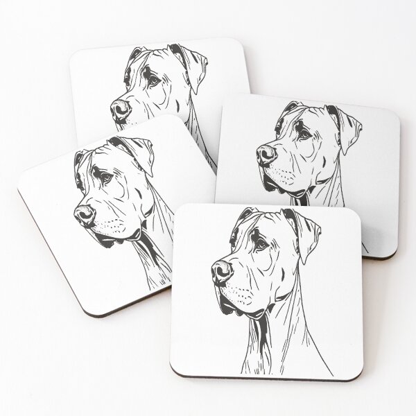 Item preview, Great Dane in Minimalist Linear Art designed and sold by VestraDesign.