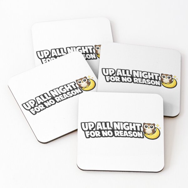 Item preview, Funny Night Owl Sticker | Up All Night For No Reason | Owl Lover Gift designed and sold by Gremlin Hours.
