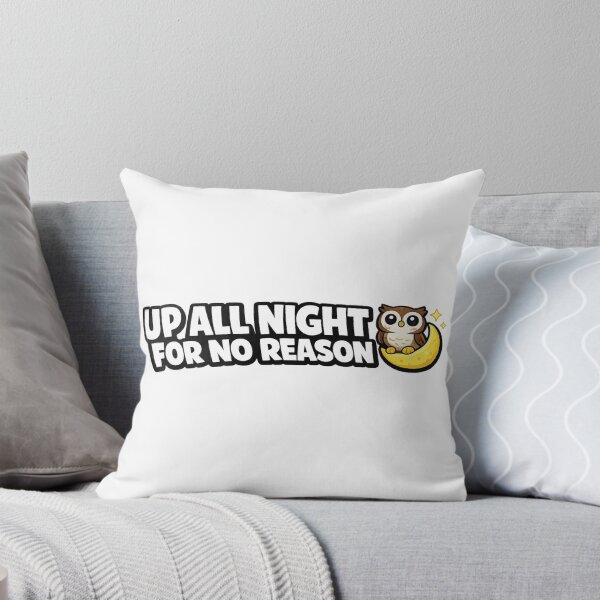 Item preview, Funny Night Owl Sticker | Up All Night For No Reason | Owl Lover Gift designed and sold by Gremlin Hours.