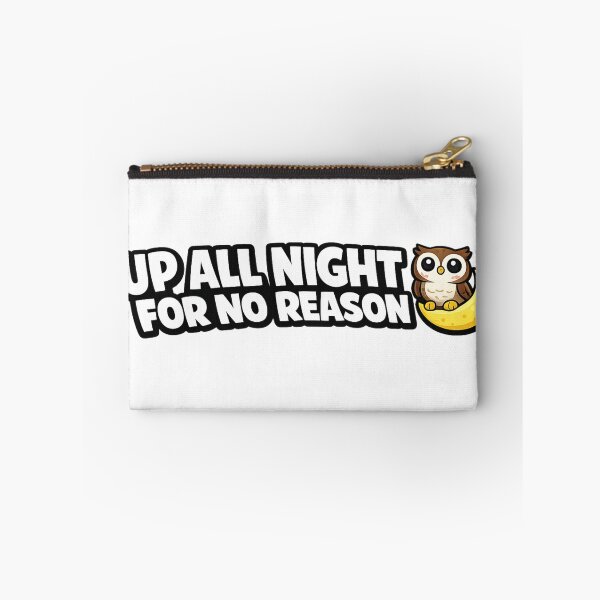 Item preview, Funny Night Owl Sticker | Up All Night For No Reason | Owl Lover Gift designed and sold by Gremlin Hours.