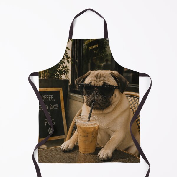 Item preview, Cool French Bulldog with Sunglasses Drinking Iced Coffee designed and sold by will freed18.