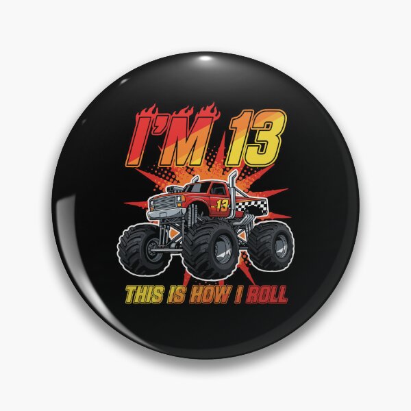 Item preview, I'm 13 This Is How I Roll Thirteenth Birthday Monster Truck Teen Boy designed and sold by PopStars1993.