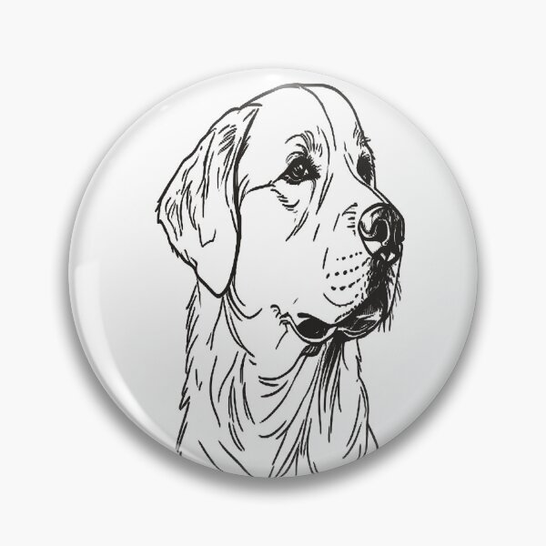 Item preview, Golden Retriever in Minimalist Linear Art designed and sold by VestraDesign.