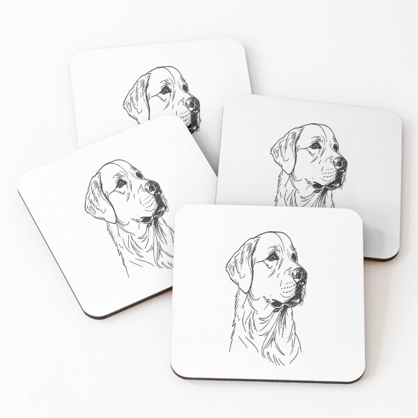 Item preview, Golden Retriever in Minimalist Linear Art designed and sold by VestraDesign.