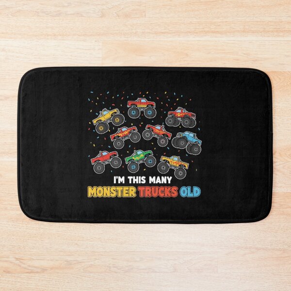Item preview, I'm This Many Monster Trucks Old 9th Birthday Boy Kid Monster Truck Fan designed and sold by PopStars1993.