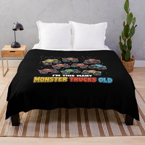 Item preview, I'm This Many Monster Trucks Old 9th Birthday Boy Kid Monster Truck Fan designed and sold by PopStars1993.