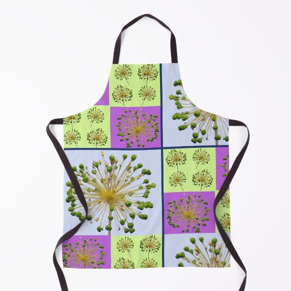 Item preview, Allium Flower Seed Head Macro Photo Collage designed and sold by JurateArt-DK.