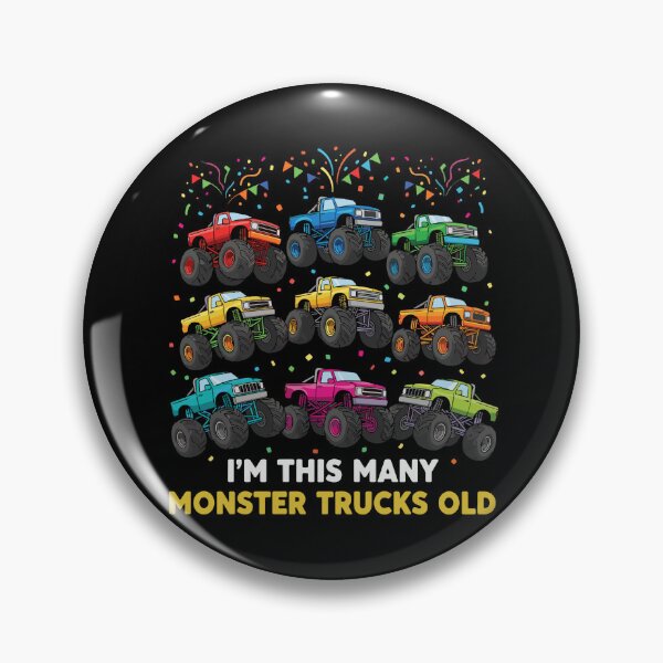 Item preview, I'm This Many Monster Trucks Old 9th Birthday Boy designed and sold by PopStars1993.