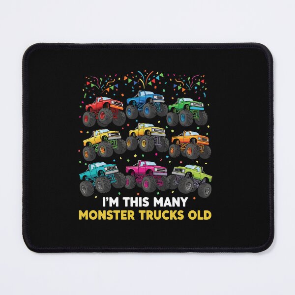 Item preview, I'm This Many Monster Trucks Old 9th Birthday Boy designed and sold by PopStars1993.