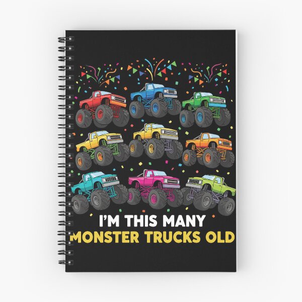 Item preview, I'm This Many Monster Trucks Old 9th Birthday Boy designed and sold by PopStars1993.