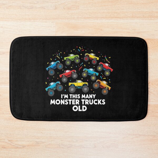 Item preview, I'm This Many Monster Trucks Old 9th Birthday Boy Kids Celebration designed and sold by PopStars1993.