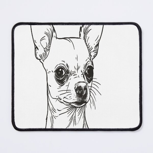 Item preview, Chihuahua in Minimalist Linear Art designed and sold by VestraDesign.