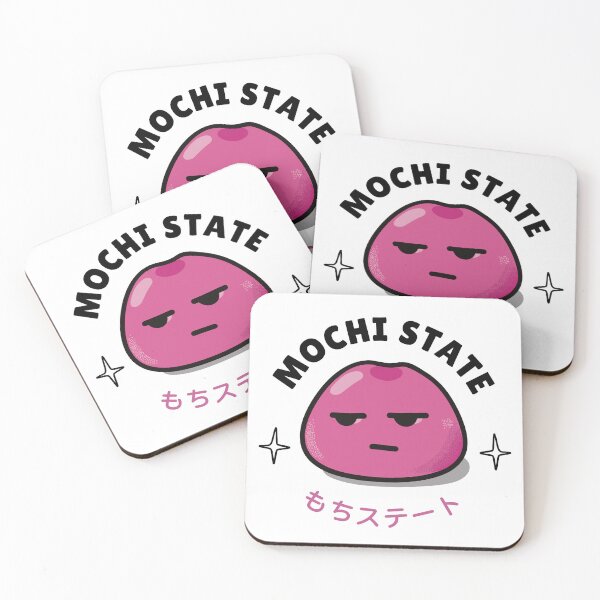 Item preview, Mochi State Pink Kawaii Mochi Character with Japanese Text designed and sold by TheUnraveled.