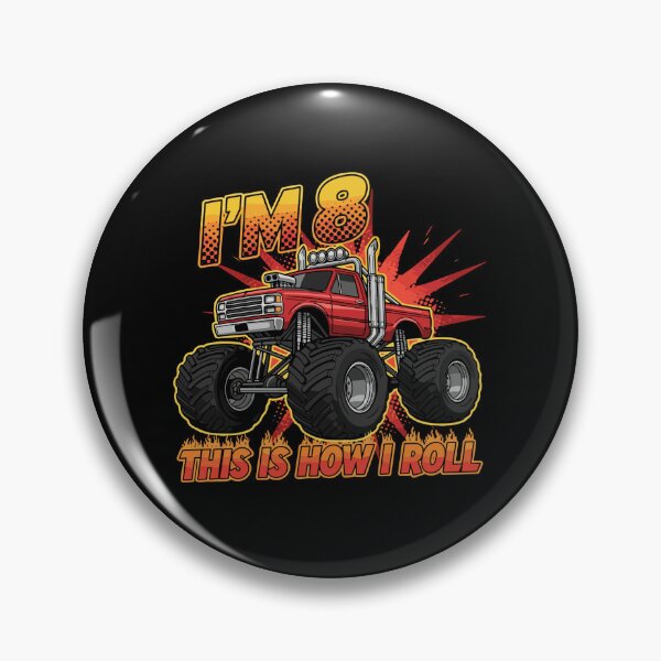 Item preview, I'm 8 This Is How I Roll Monster Truck Eighth Birthday Boy designed and sold by PopStars1993.