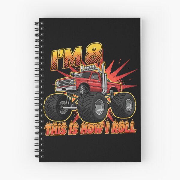 Item preview, I'm 8 This Is How I Roll Monster Truck Eighth Birthday Boy designed and sold by PopStars1993.