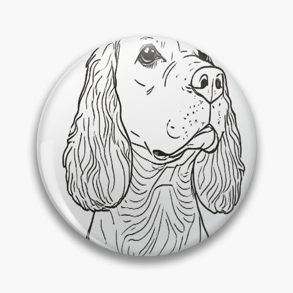 Item preview, Cocker Spaniel in Minimalist Linear Art designed and sold by VestraDesign.