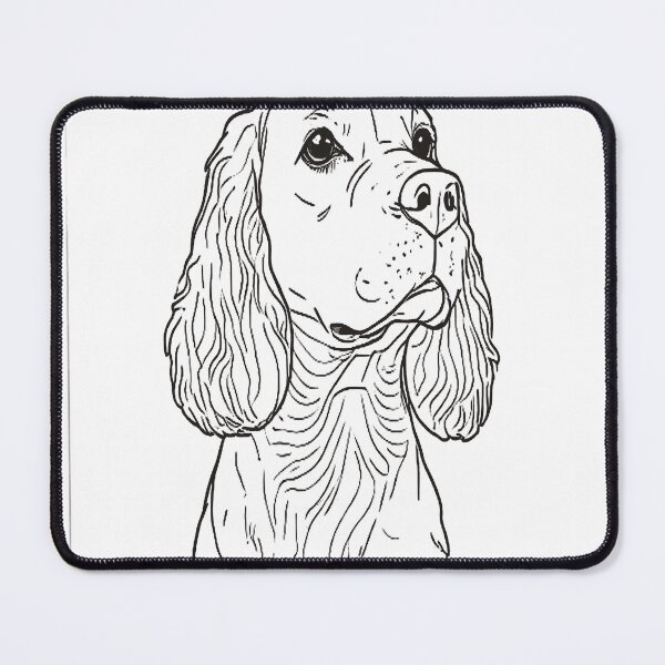 Item preview, Cocker Spaniel in Minimalist Linear Art designed and sold by VestraDesign.