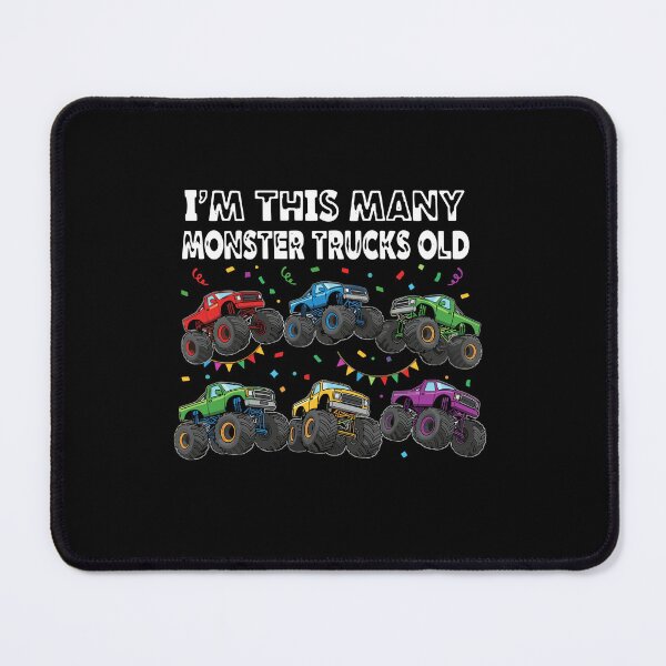 Item preview, I'm This Many Monster Trucks Old Six Year Old Birthday Boy designed and sold by PopStars1993.