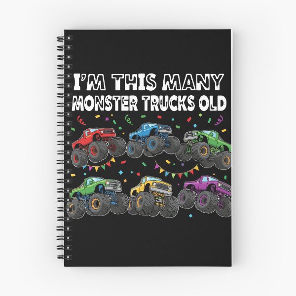 Item preview, I'm This Many Monster Trucks Old Six Year Old Birthday Boy designed and sold by PopStars1993.