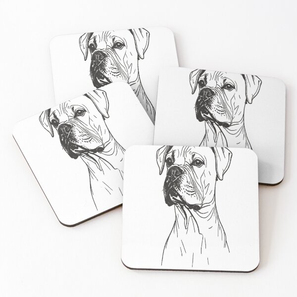 Item preview, Boxer in Minimalist Linear Art designed and sold by VestraDesign.