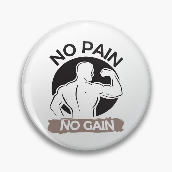 Item preview, clean gym typography / no pain no gain designed and sold by v1bouemera.