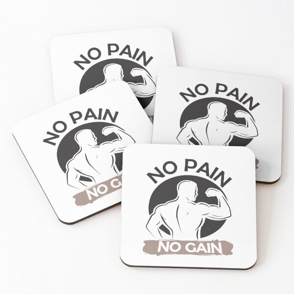 Item preview, clean gym typography / no pain no gain designed and sold by v1bouemera.