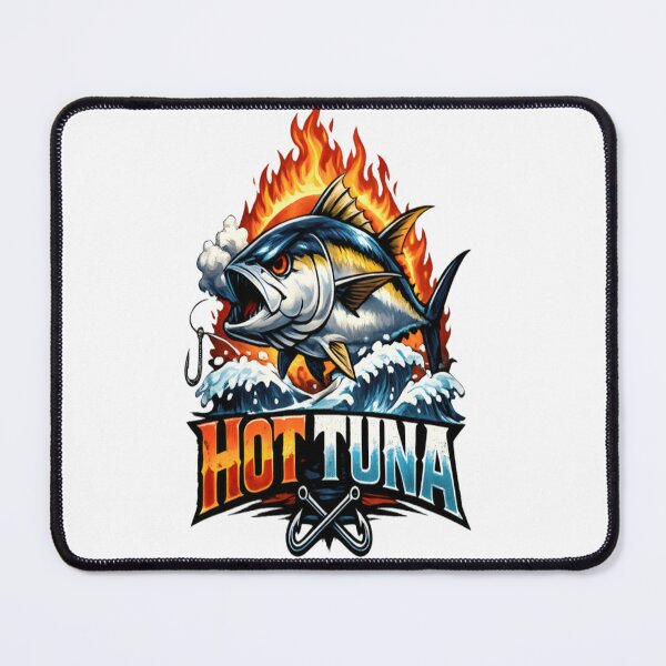 Item preview, Hot Tuna Fishing Shirt – Vintage Flame Tuna Angler Graphic Tee for Sport Fishing Lovers designed and sold by CatLovers Studio.