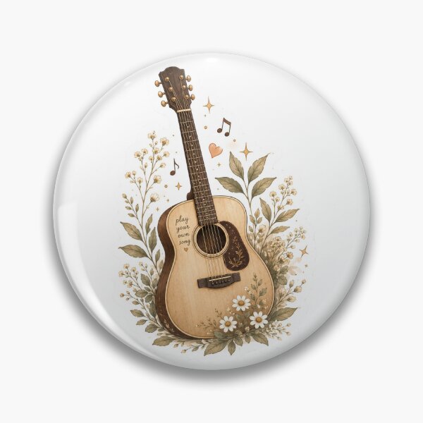 Item preview, Play Your Own Song Sticker | Acoustic Guitar Aesthetic | Music Lover Gift designed and sold by MUSA'S.
