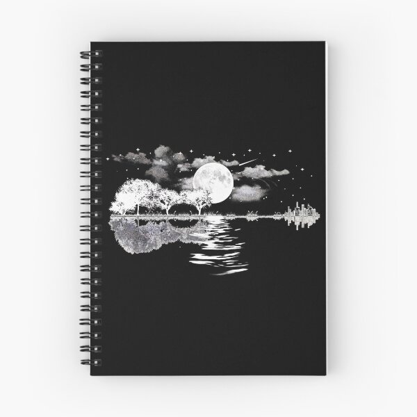 Item preview, Moonlight Melody: Acoustic Guitar Nature Reflection designed and sold by BumbleBloom7.