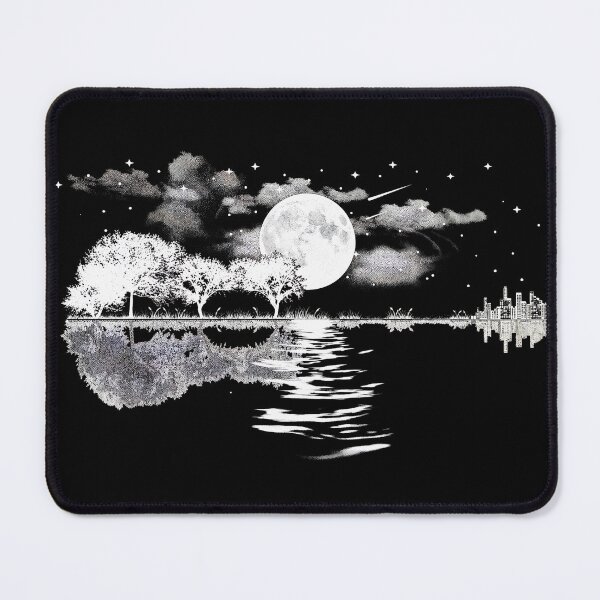 Item preview, Moonlight Melody: Acoustic Guitar Nature Reflection designed and sold by BumbleBloom7.