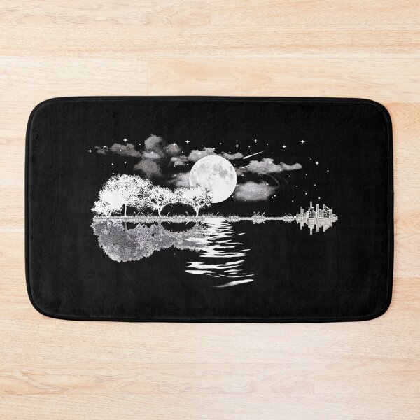 Item preview, Moonlight Melody: Acoustic Guitar Nature Reflection designed and sold by BumbleBloom7.