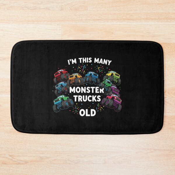Item preview, I'm 9 Monster Trucks Old 9th Birthday Kid Boy Turning Nine designed and sold by PopStars1993.