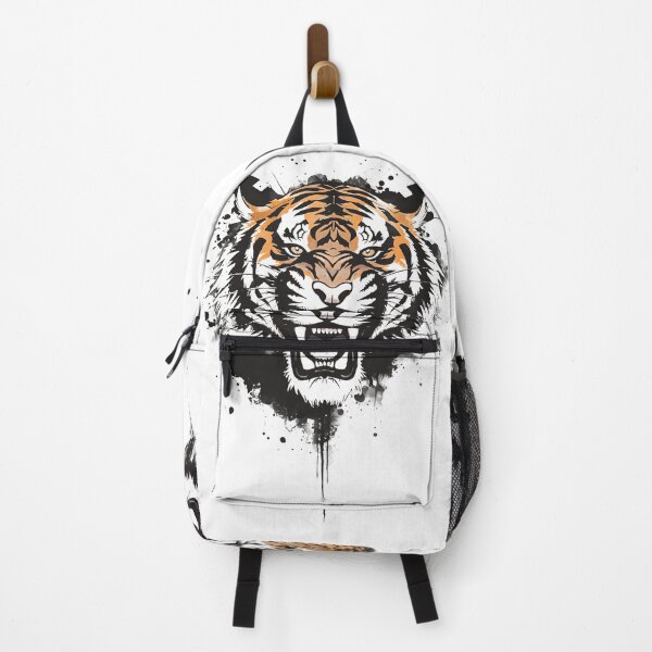 Item preview, Tiger Spirit Sumi E Japanese Ink Art Fierce Big Cat Shirt designed and sold by The Fine Print by BassAddict.